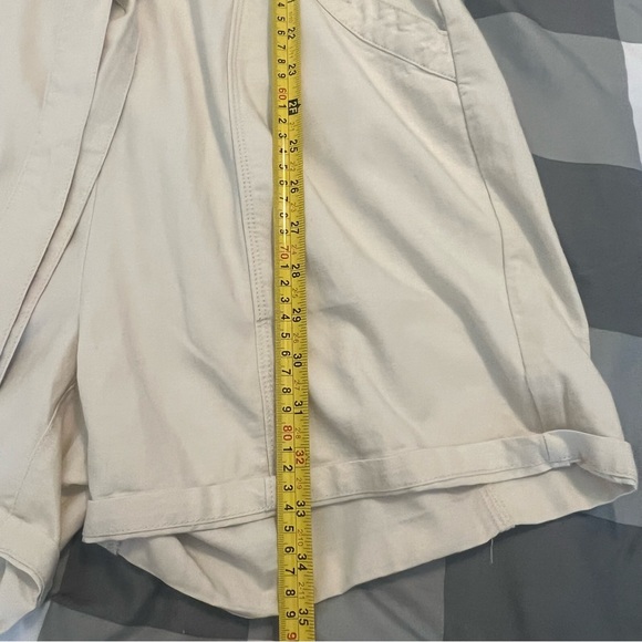 Sanctuary Go Lightly Ecru Utility Safari Romper Tie Waist Button Front sz S - Picture 12 of 13